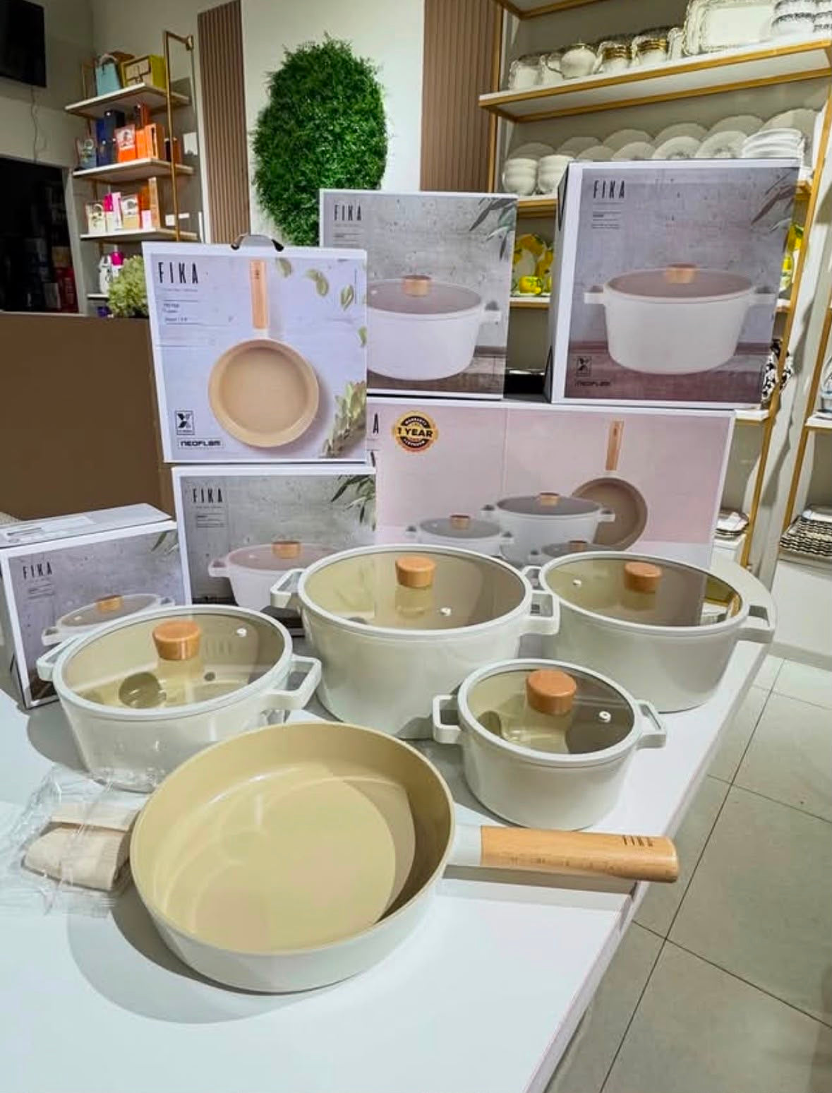 Original FIKA by Neoflam Korean 5 Pieces Cookware Set
