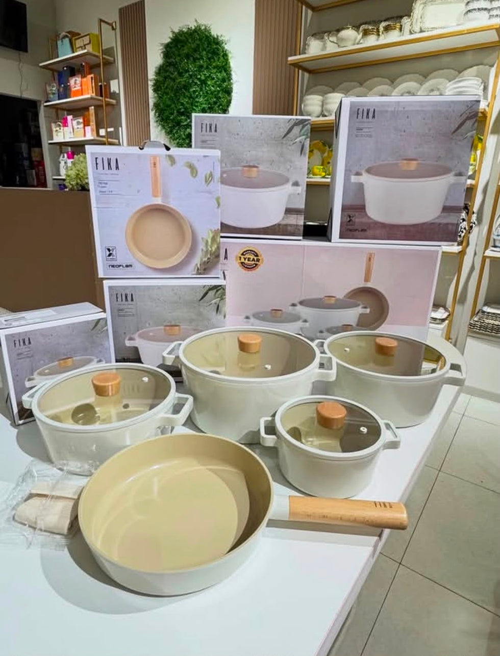 Original FIKA by Neoflam Korean 5 Pieces Cookware Set