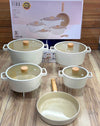 Original FIKA by Neoflam Korean 5 Pieces Cookware Set