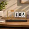 Reusable Flip Desk Calendar – 2 Decorative Styles