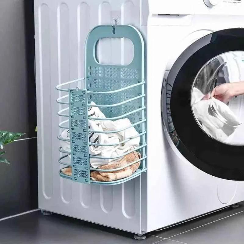 آسان اسٹوریج اور تنظیم کے لیے فولڈ ایبل لانڈری ٹوکری۔