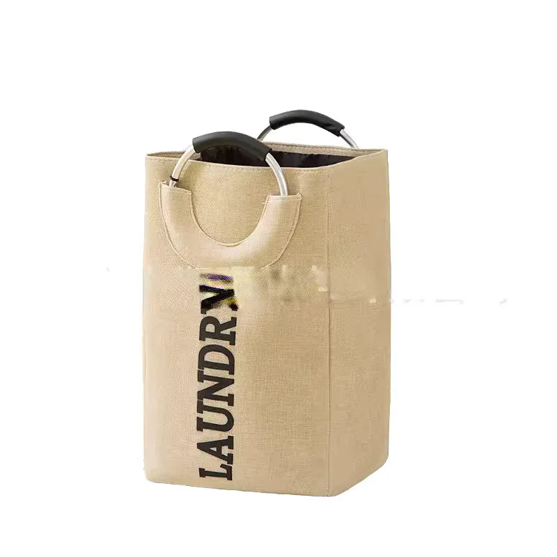 Foldable Laundry Hamper with Handles - Durable Storage Basket - Clarify.pk