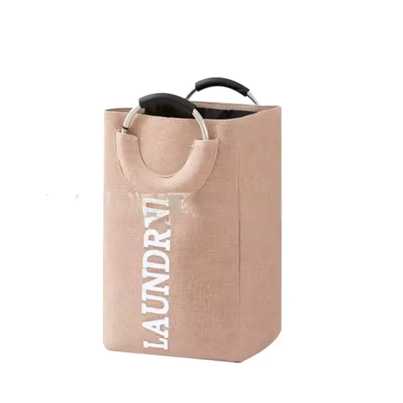 Foldable Laundry Hamper with Handles - Durable Storage Basket - Clarify.pk