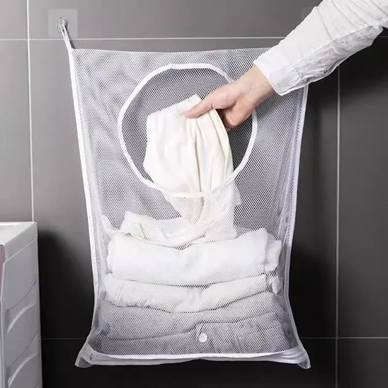 Foldable Mesh Clothes Organizer Wash Bag