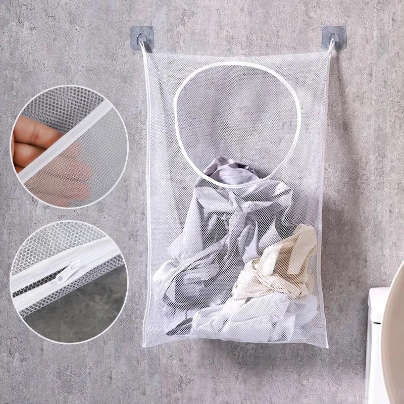 Foldable Mesh Clothes Organizer Wash Bag