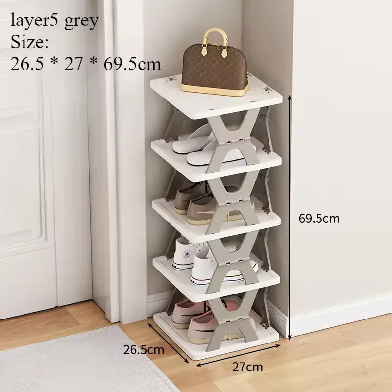 Foldable Shoe Rack - Space Saving Shoe Hanger - Clarify.pk