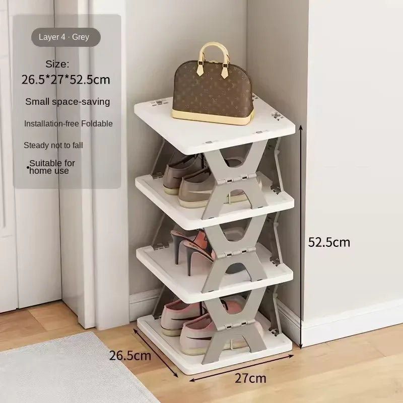 Foldable Shoe Rack - Space Saving Shoe Hanger - Clarify.pk