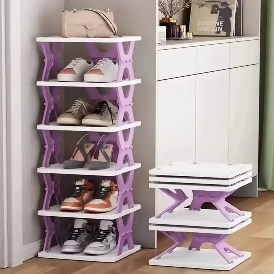 Foldable Shoe Rack - Space Saving Shoe Hanger - Clarify.pk