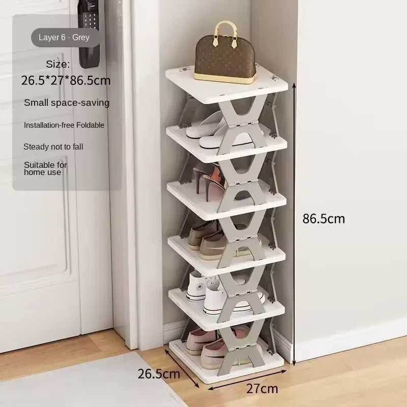 Foldable Shoe Rack - Space Saving Shoe Hanger - Clarify.pk