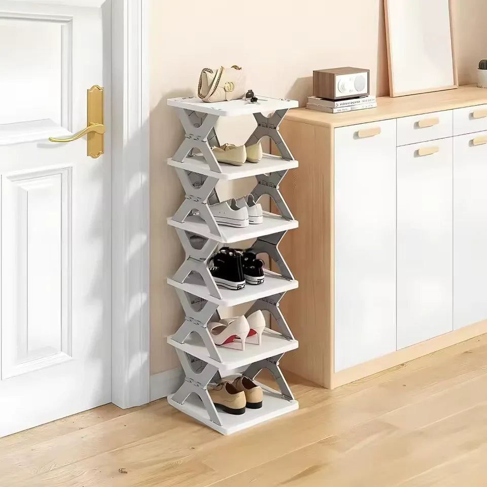 Foldable Shoe Rack - Space Saving Shoe Hanger - Clarify.pk
