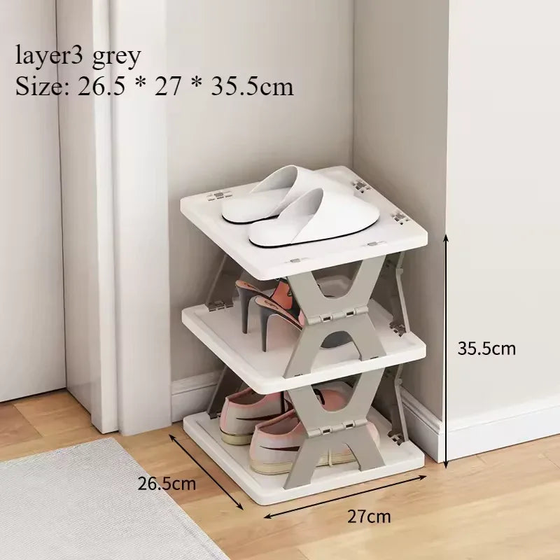 Foldable Shoe Rack - Space Saving Shoe Hanger - Clarify.pk