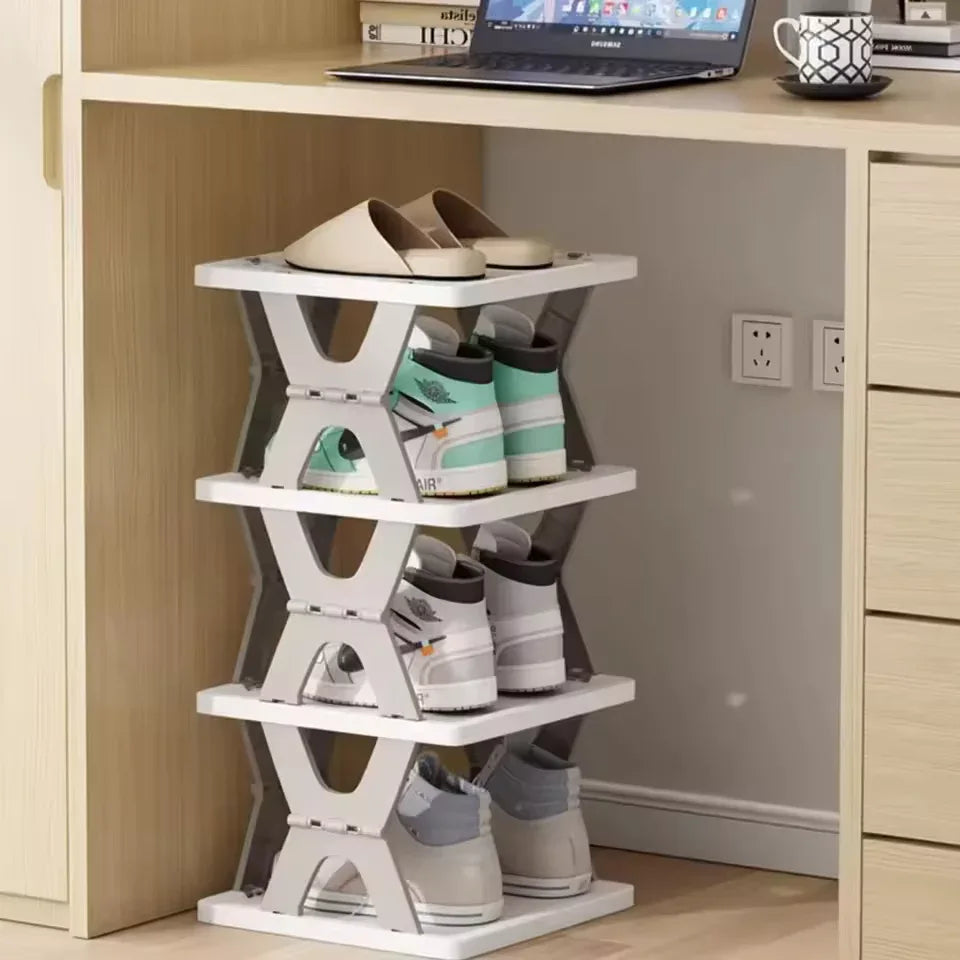 Foldable Shoe Rack - Space Saving Shoe Hanger - Clarify.pk