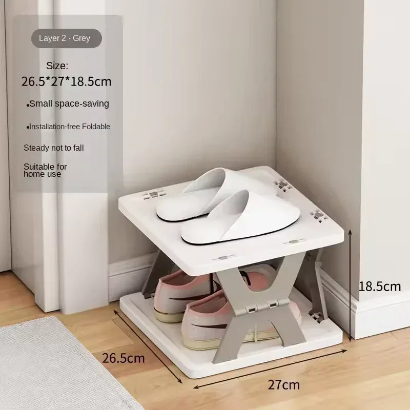 Foldable Shoe Rack - Space Saving Shoe Hanger