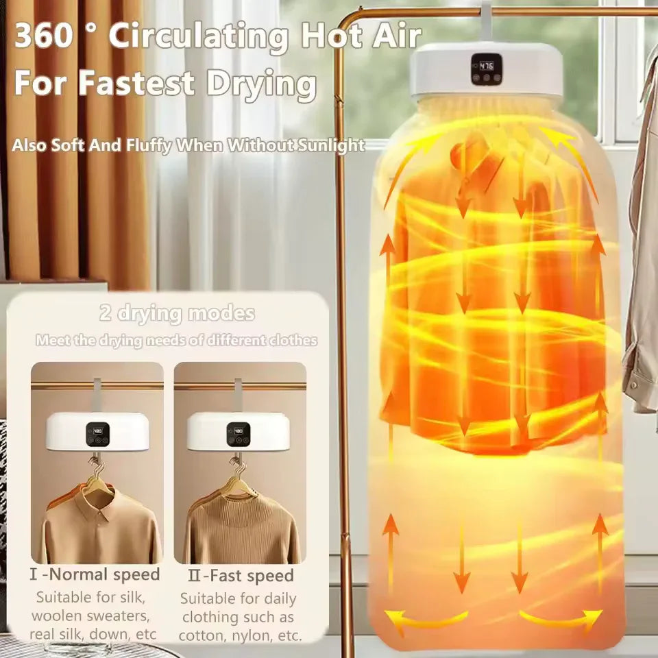 Foldable Travel Clothes Dryer Portable & Compact