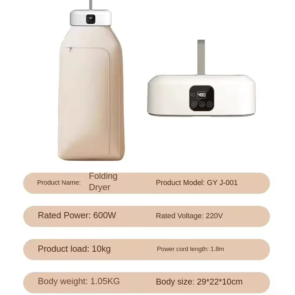Foldable Travel Clothes Dryer Portable & Compact
