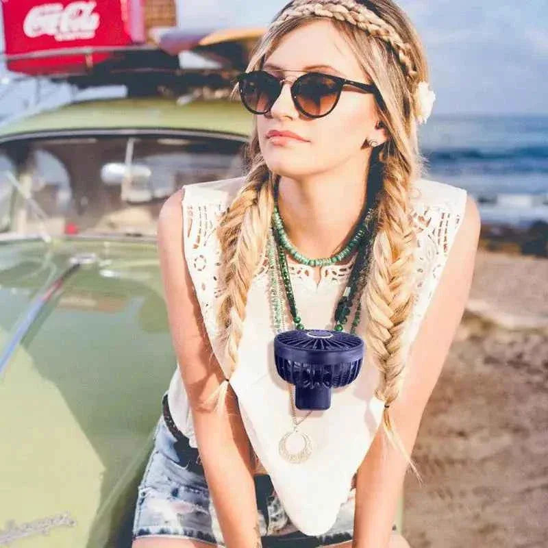 Foldable USB Table Fan with LED Display - Clarify.pk