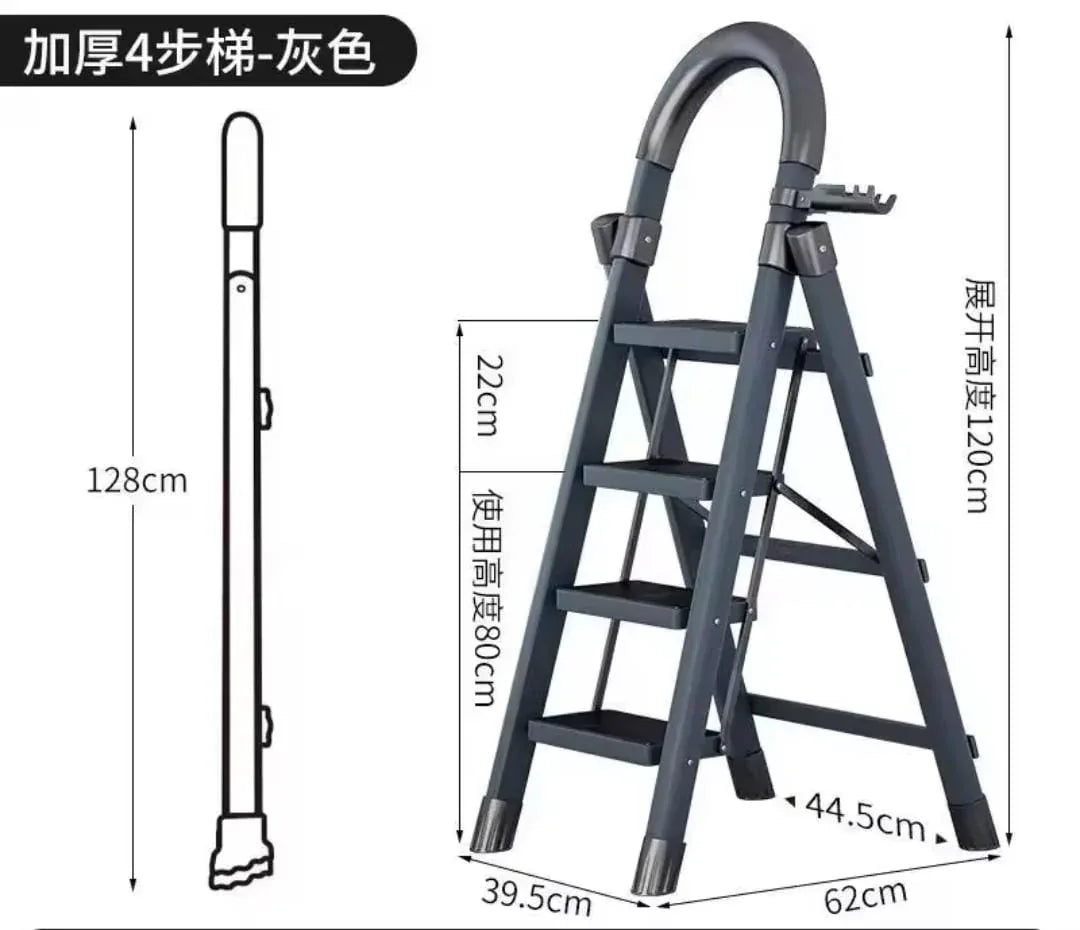 Anti Slip Steel Ladder for Safe Home Use - Clarify.pk