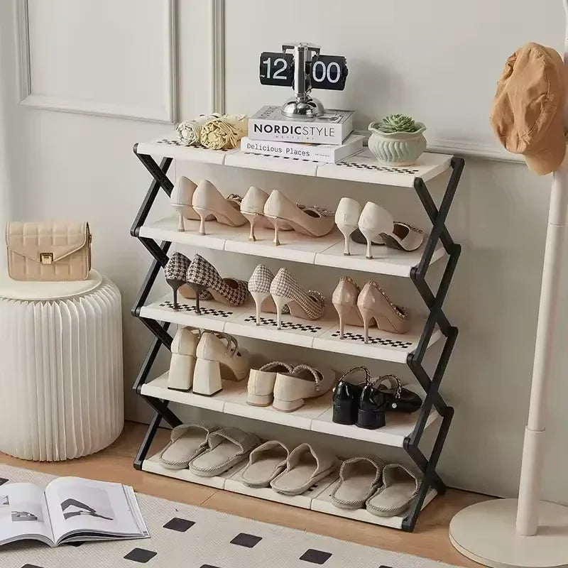 Folding Shoe Rack for Home - Space Saving - Clarify.pk