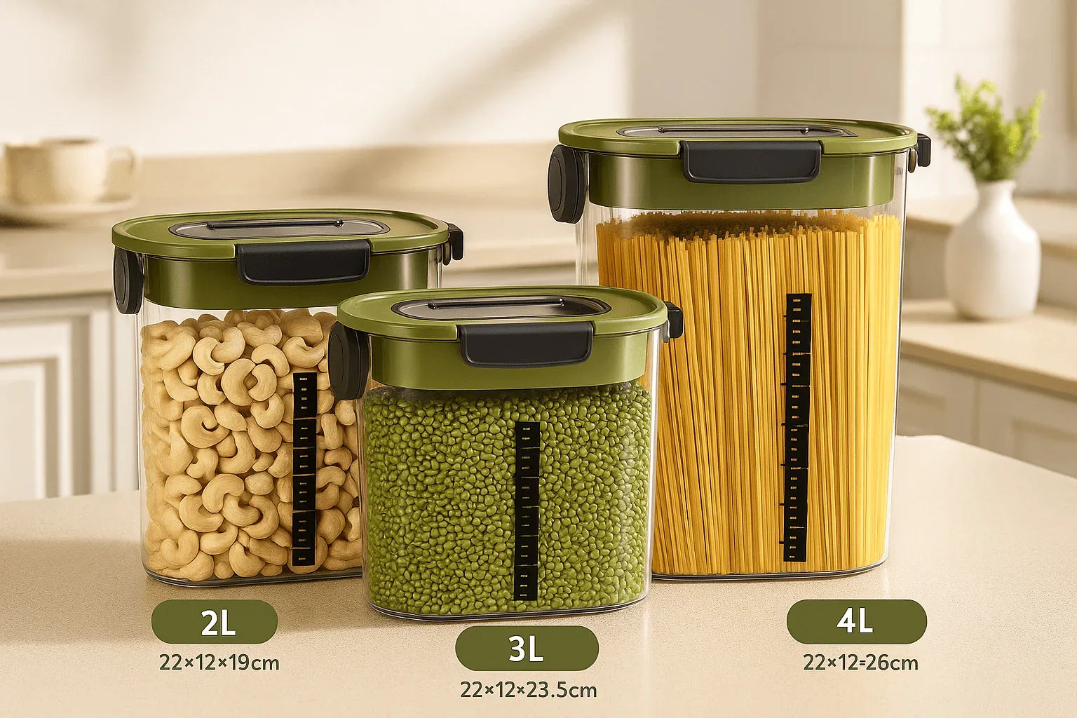 Food & Drink Storage Jar – Airtight Kitchen Container - Clarify.pk