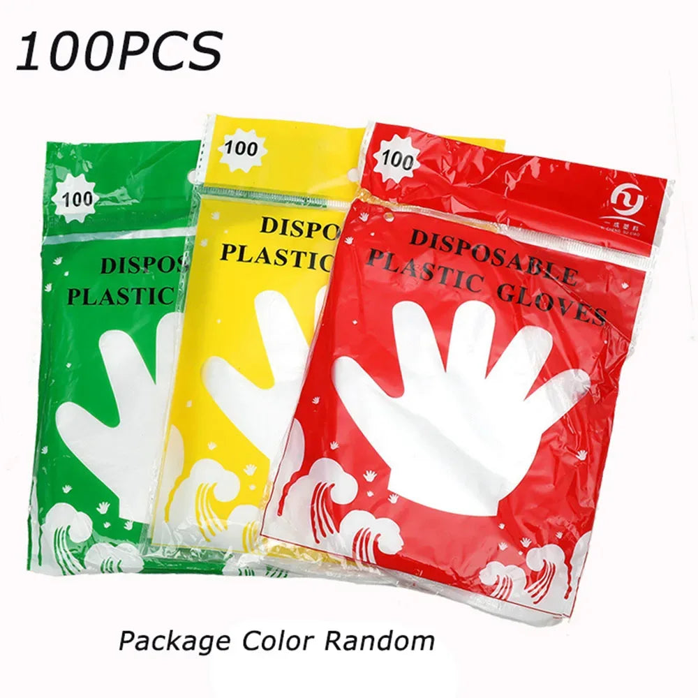 Food Grade Disposable Gloves 100PCS Clear
