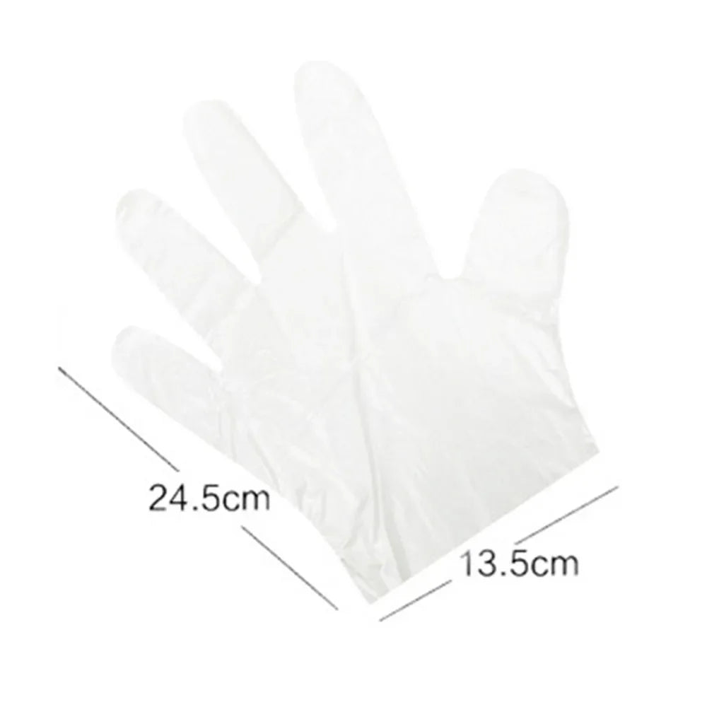 Food Grade Disposable Gloves 100PCS Clear