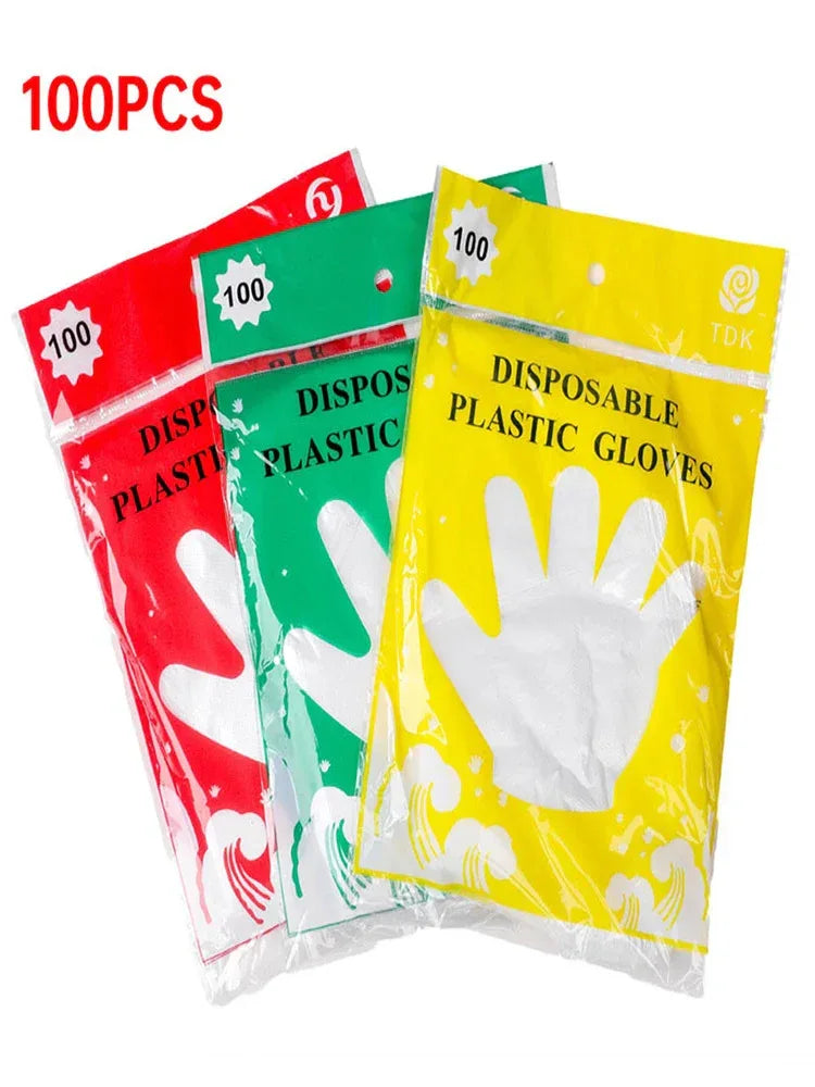 Food Grade Disposable Gloves 100PCS Clear