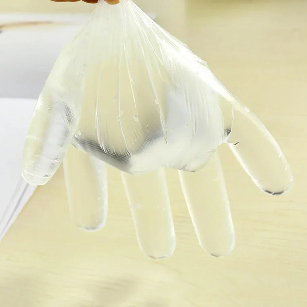 Food Grade Disposable Gloves 100PCS Clear