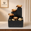Four-Bowl Cascade Mini Tabletop Water Fountain