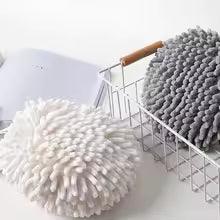 Fuzzy Ball Microfiber Hand Towel - Soft & Absorbent
