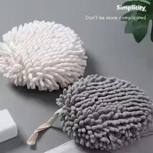 Fuzzy Ball Microfiber Hand Towel - Soft & Absorbent
