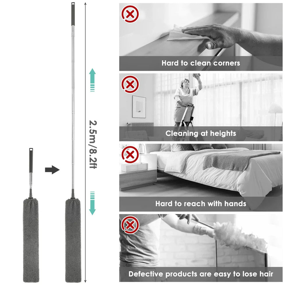 Gap Dust Cleaner Brush with Adjustable Handle - Clarify.pk