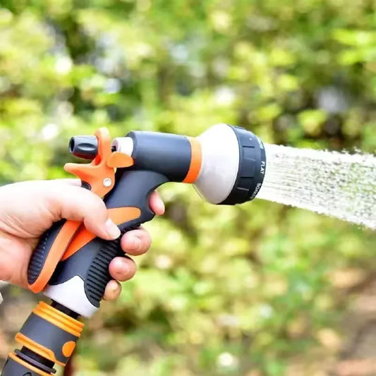 8 Pattern Water Gun Adjustable Garden Spray - Clarify.pk