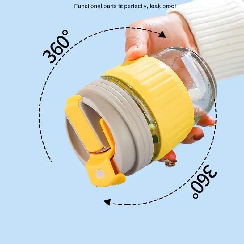 350ml Cute Travel Mug with Silicone Grip - Clarify.pk