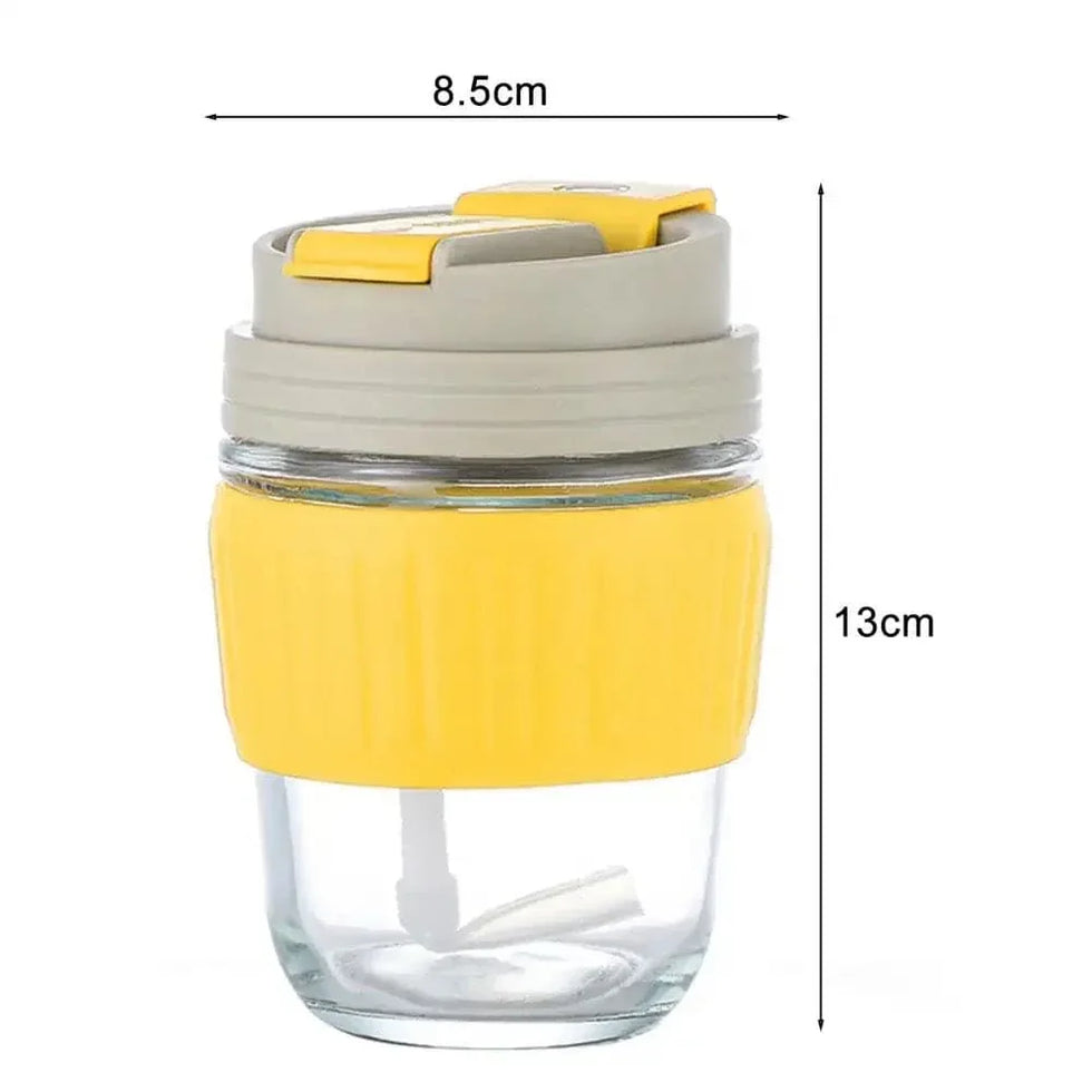 سلیکون گرفت کے ساتھ 350ml پیارا ٹریول مگ