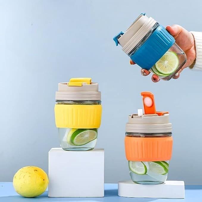 350ml Cute Travel Mug with Silicone Grip - Clarify.pk