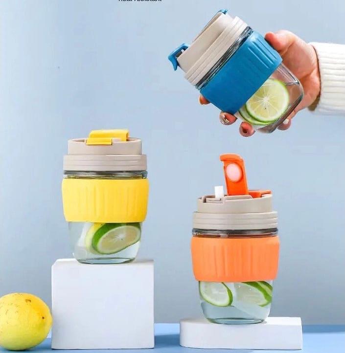 350ml Cute Travel Mug with Silicone Grip - Clarify.pk