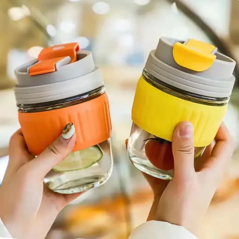سلیکون گرفت کے ساتھ 350ml پیارا ٹریول مگ