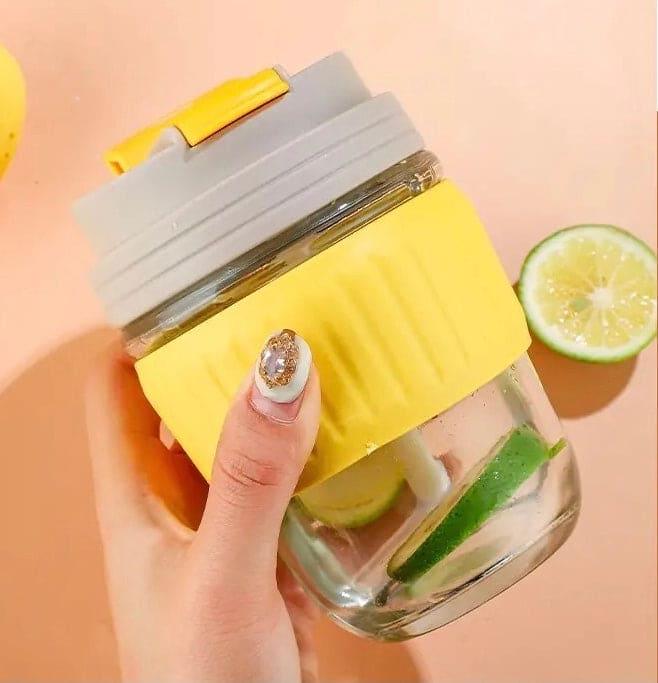 سلیکون گرفت کے ساتھ 350ml پیارا ٹریول مگ
