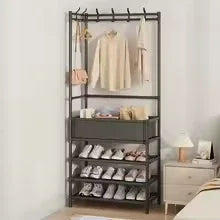 5 Layer Multi-Functional Clothes Organizer Coat Rack - Clarify.pk