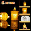 Acrylic LED Candle Lamp with Realistic Glow - Clarify.pk