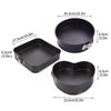 Pack of 3 Nonstick Cake Pans Set with Easy-Release Locks - Clarify.pk
