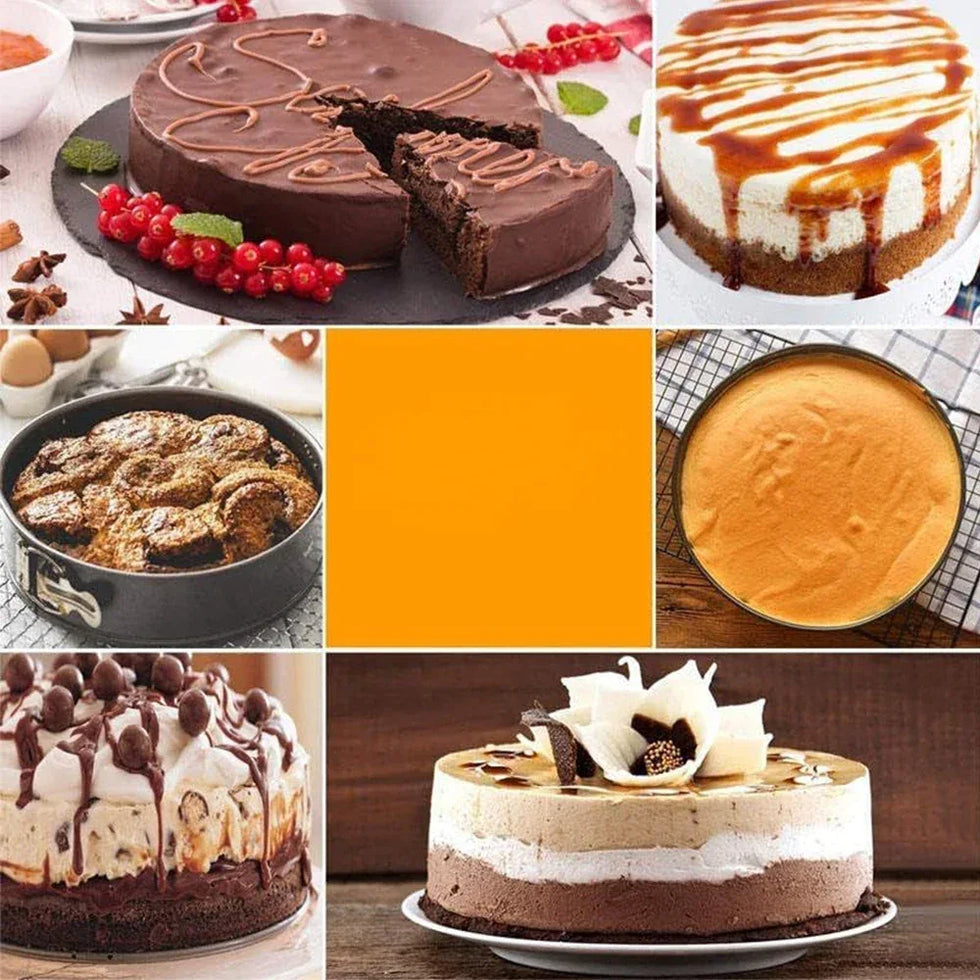 Pack of 3 Nonstick Cake Pans Set with Easy-Release Locks - Clarify.pk