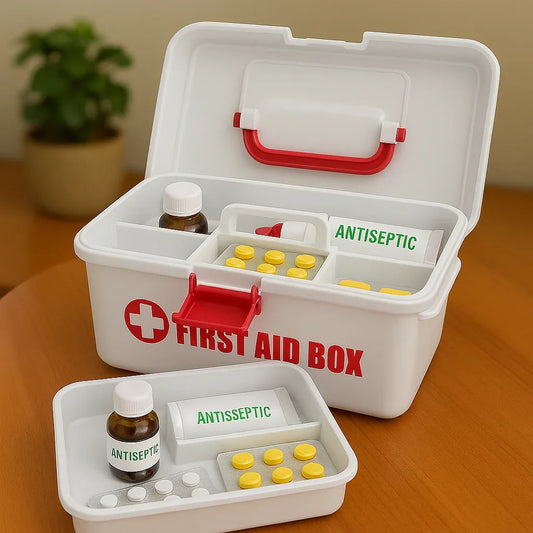 First Aid Kit Box Compact & Organized