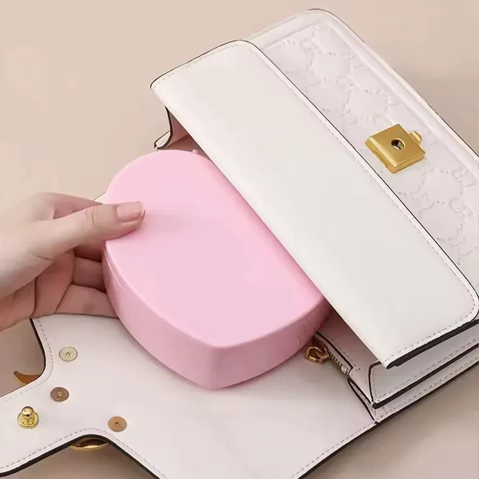 Heart Shaped Jewelry Storage Box with Mirror