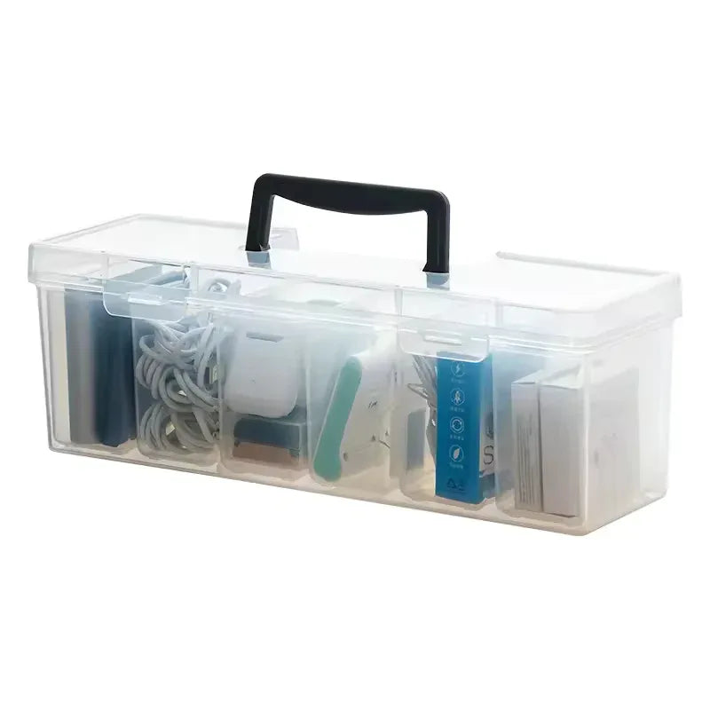 Large Capacity Organizer Storage Box with Handle