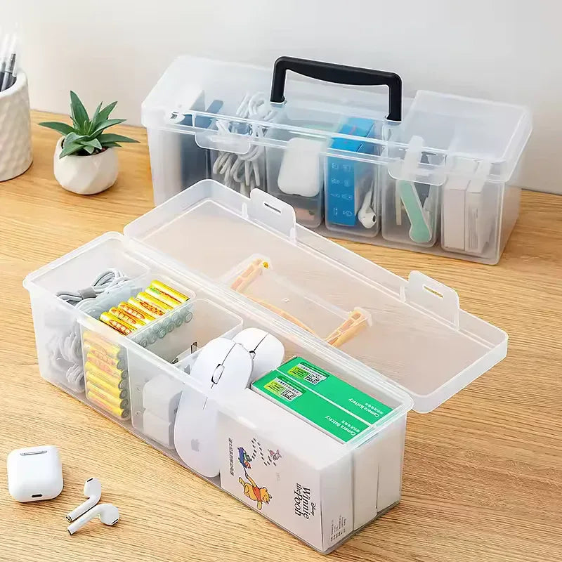 Large Capacity Organizer Storage Box with Handle