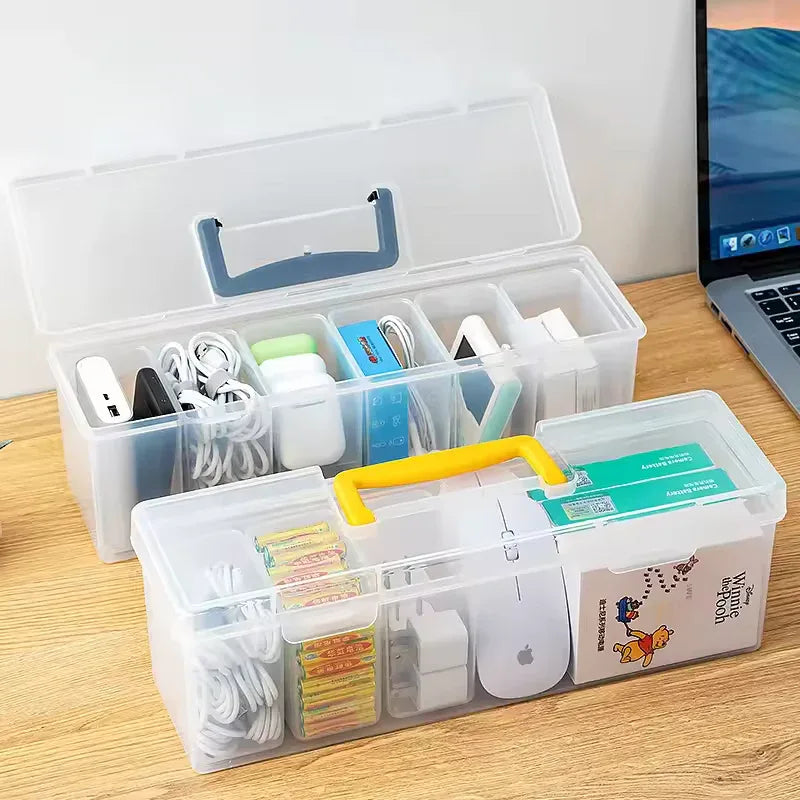 Large Capacity Organizer Storage Box with Handle