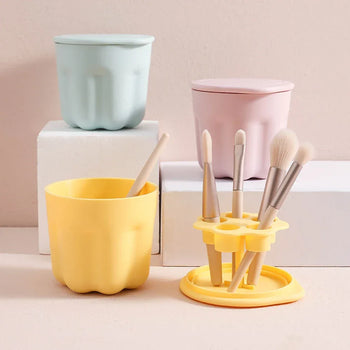 Makeup Brush Cleaner Box with Brush Holder - Clarify.pk