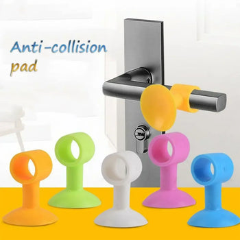 Pack of 5 Silicone Door Handle Stopper Pads - Clarify.pk