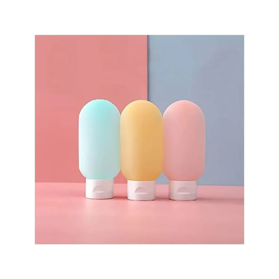 Portable Lotion Container Pack of 3 - Refillable Bottles - Clarify.pk